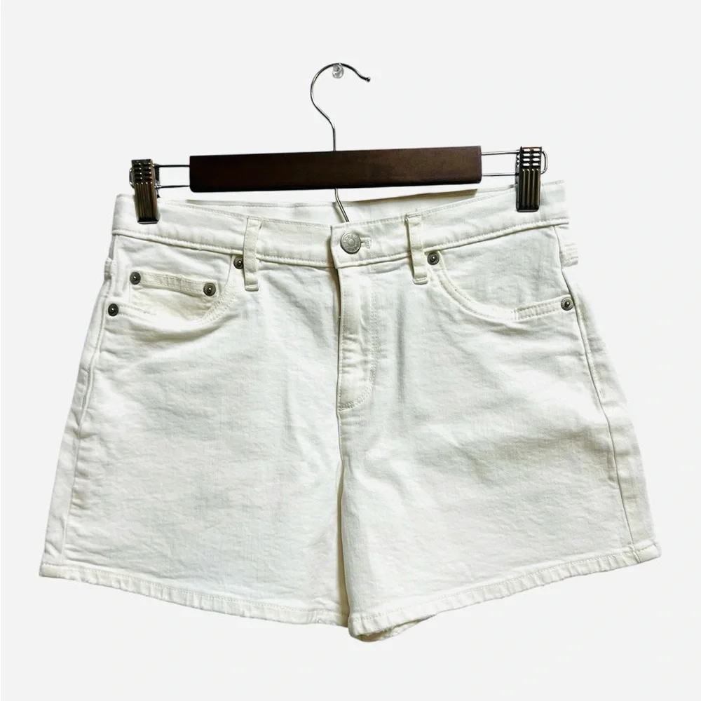 J.Crew Girls' high-rise denim short in white size 14 NWT